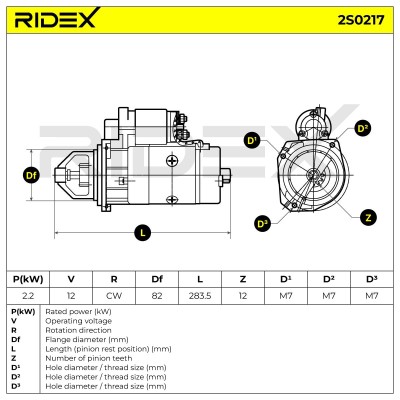 Starter RIDEX 2S0217 2S0217 - photo 7