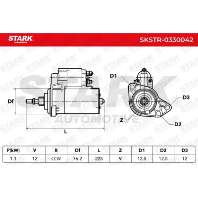 Starter Stark SKSTR-0330042 SKSTR-0330042 - photo 6