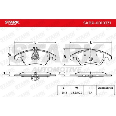 Brake Pads Set Stark SKBP-0010331 SKBP-0010331 - photo 4