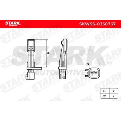 ABS Sensor Stark SKWSS-0350767 SKWSS-0350767 - photo 3