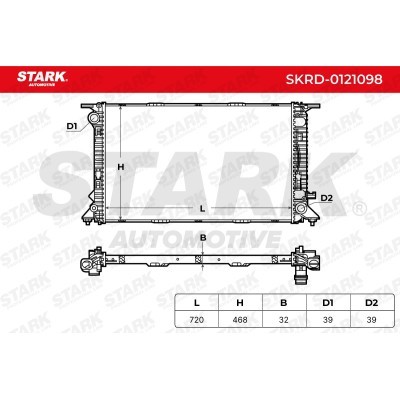 Radiator, Engine Cooling Stark SKRD-0121098 SKRD-0121098 - photo 8