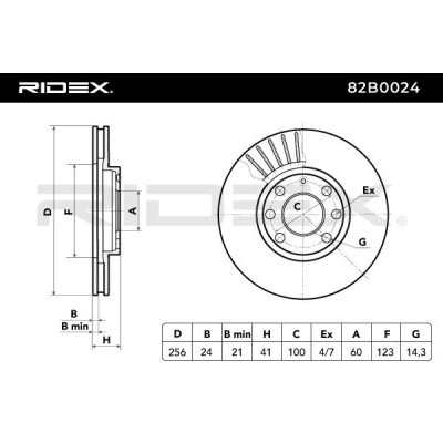 Brake Disc RIDEX 82B0024 82B0024 - photo 7