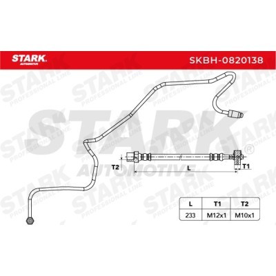 Brake Hose Stark SKBH-0820138 SKBH-0820138 - photo 3