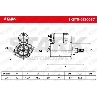 Starter Stark SKSTR-0330087 SKSTR-0330087 - photo 8