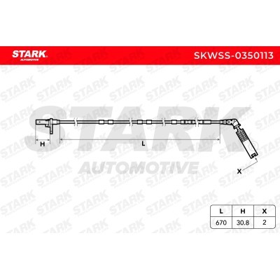 ABS Sensor Stark SKWSS-0350113 SKWSS-0350113 - photo 5