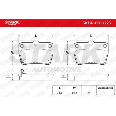 Brake Pads Set Stark SKBP-0010223 SKBP-0010223 - photo 3