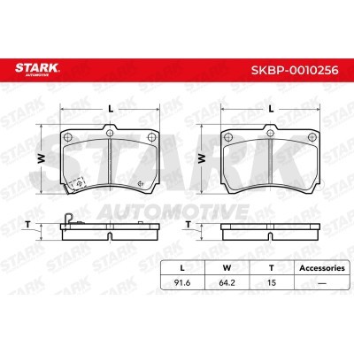 Brake Pads Set Stark SKBP-0010256 SKBP-0010256 - photo 3