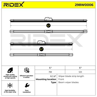 Wiper Blade RIDEX 298W0006 298W0006 - photo 5