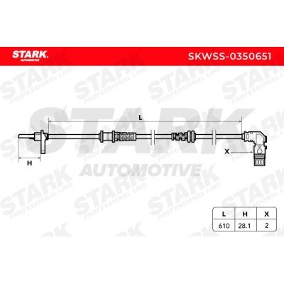 ABS Sensor Stark SKWSS-0350651 SKWSS-0350651 - photo 6