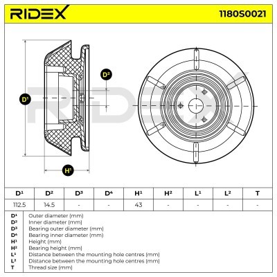 Strut Support Bearing Front RIDEX 1180S0021 1180S0021 - photo 5