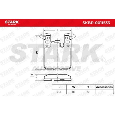 Brake Pads Set Stark SKBP-0011533 SKBP-0011533 - photo 5