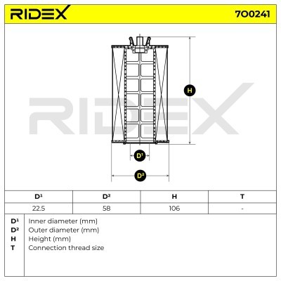 Oil Filter RIDEX 7O0241 7O0241 - photo 6