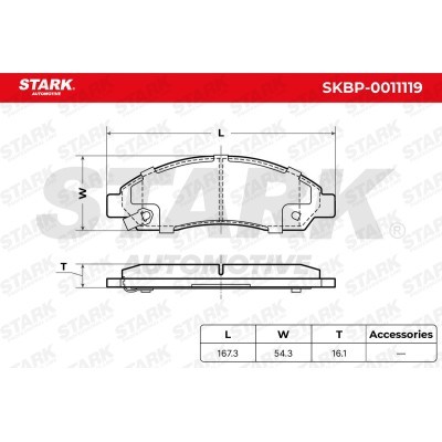 Brake Pads Set Stark SKBP-0011119 SKBP-0011119 - photo 5