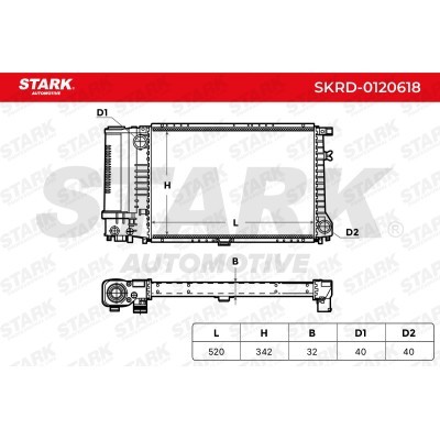 Radiator, Engine Cooling Stark SKRD-0120618 SKRD-0120618 - photo 5