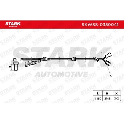 ABS Sensor Stark SKWSS-0350041 SKWSS-0350041 - photo 3