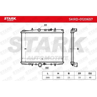 Radiator, Engine Cooling Stark SKRD-0120657 SKRD-0120657 - photo 6