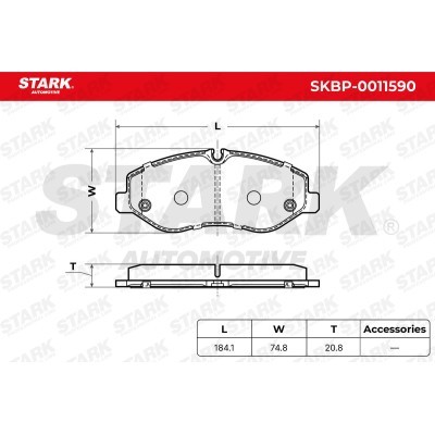 Brake Pads Set Stark SKBP-0011590 SKBP-0011590 - photo 8