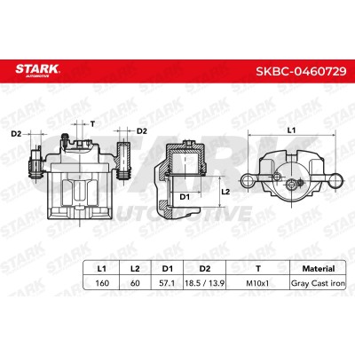 Brake Caliper Stark SKBC-0460729 SKBC-0460729 - photo 5