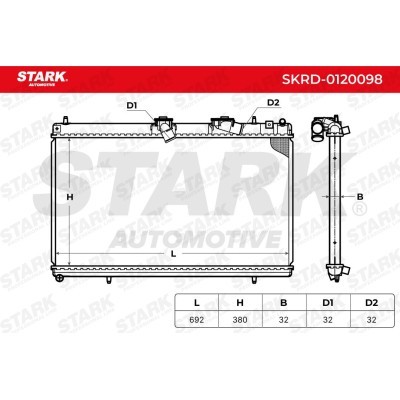 Radiator, Engine Cooling Stark SKRD-0120098 SKRD-0120098 - photo 6