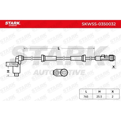 ABS Sensor Stark SKWSS-0350032 SKWSS-0350032 - photo 3