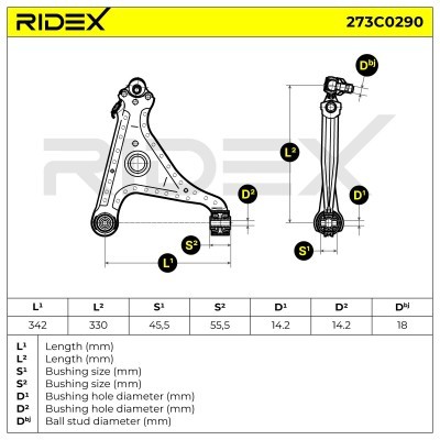 Control Arm RIDEX 273C0290 273C0290 - photo 6