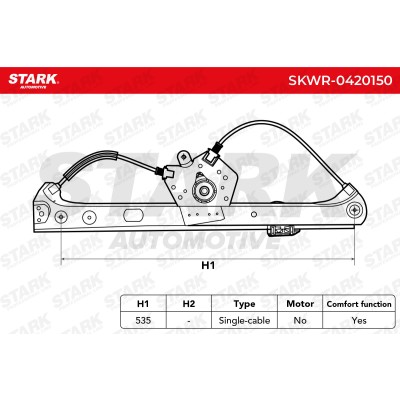 Window Regulator Stark SKWR-0420150 SKWR-0420150 - photo 5