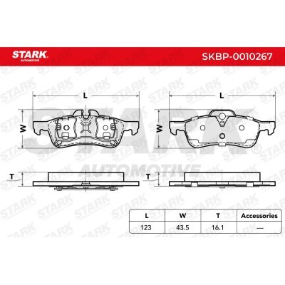 Brake Pads Set Stark SKBP-0010267 SKBP-0010267 - photo 3