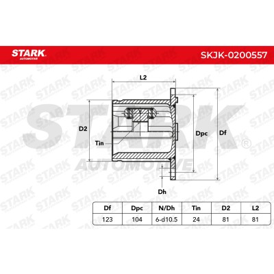 Joint Kit, Drive Shaft Stark SKJK-0200557 SKJK-0200557 - photo 8