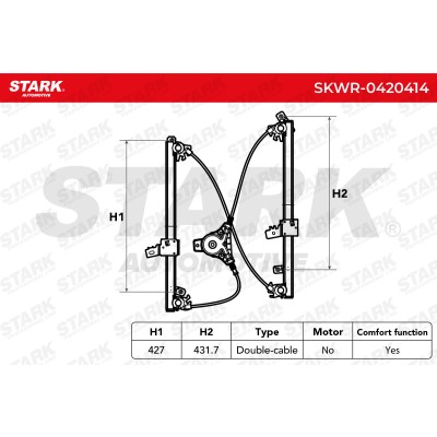 Window Regulator Stark SKWR-0420414 SKWR-0420414 - photo 5