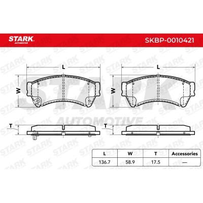 Brake Pads Set Stark SKBP-0010421 SKBP-0010421 - photo 7