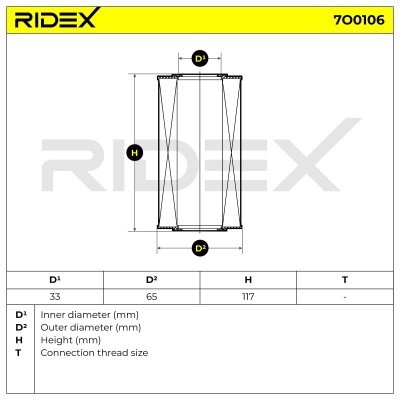 Oil Filter RIDEX 7O0106 7O0106 - photo 7