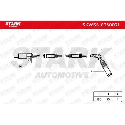 ABS Sensor Stark SKWSS-0350071 SKWSS-0350071 - photo 8