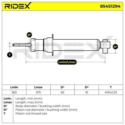 Shock Absorber RIDEX 854S1294 854S1294 - photo 7