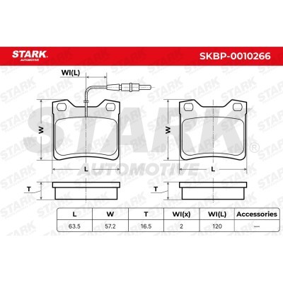 Brake Pads Set Stark SKBP-0010266 SKBP-0010266 - photo 7