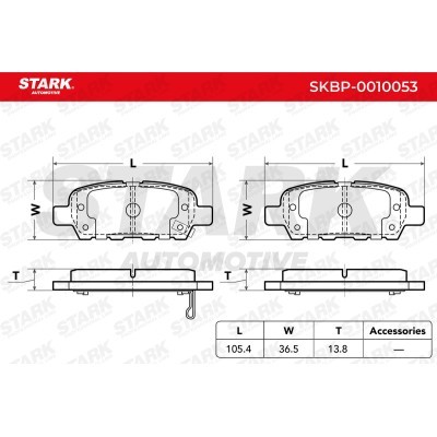 Brake Pads Set Stark SKBP-0010053 SKBP-0010053 - photo 4