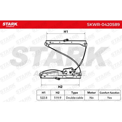 Window Regulator Stark SKWR-0420589 SKWR-0420589 - photo 6