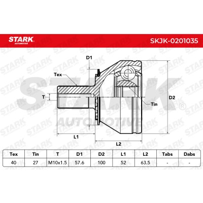 Joint Kit, Drive Shaft Stark SKJK-0201035 SKJK-0201035 - photo 7