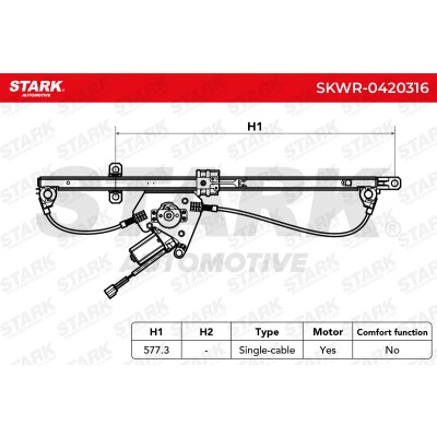 Window Regulator Stark SKWR-0420316 SKWR-0420316 - photo 7