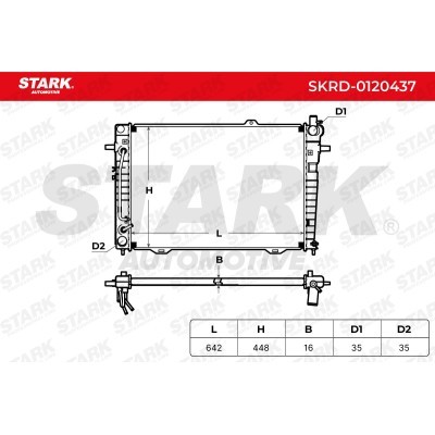 Radiator, Engine Cooling Stark SKRD-0120437 SKRD-0120437 - photo 4
