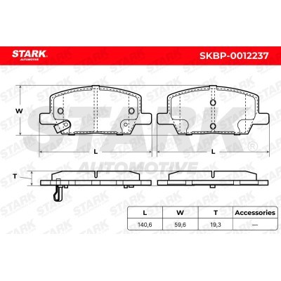 Brake Pads Set Stark SKBP-0012237 SKBP-0012237 - photo 5