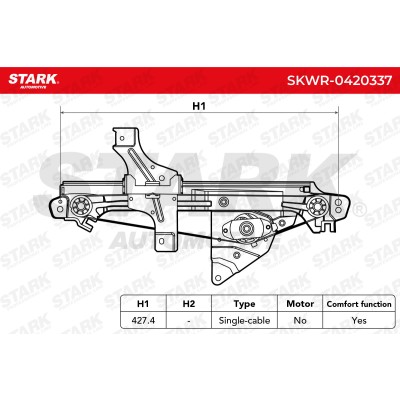 Window Regulator Stark SKWR-0420337 SKWR-0420337 - photo 6