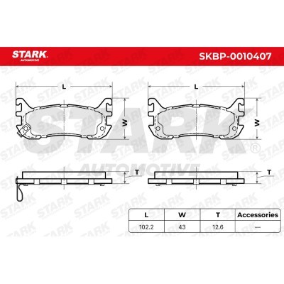 Brake Pads Set Stark SKBP-0010407 SKBP-0010407 - photo 5