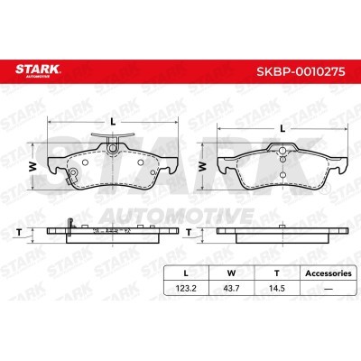 Brake Pads Set Stark SKBP-0010275 SKBP-0010275 - photo 3