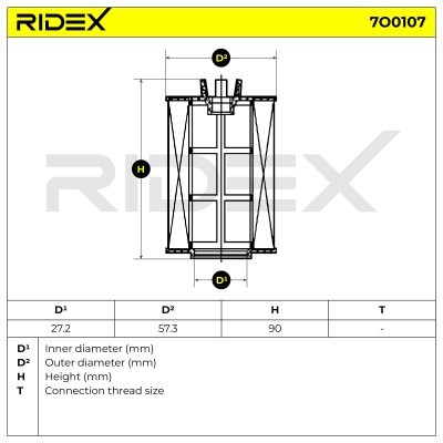 Oil Filter RIDEX 7O0107 7O0107 - photo 4