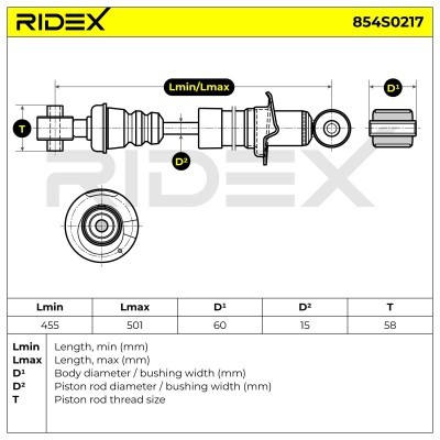 Shock Absorber RIDEX 854S0217 854S0217 - photo 5