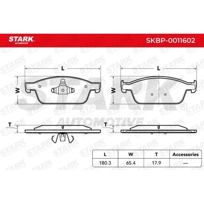 Brake Pads Set Stark SKBP-0011602 SKBP-0011602 - photo 3
