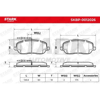 Brake Pads Set Stark SKBP-0012026 SKBP-0012026 - photo 3