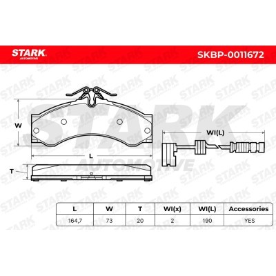 Brake Pads Set Stark SKBP-0011672 SKBP-0011672 - photo 5