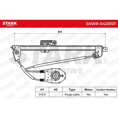 Window Regulator Stark SKWR-0420101 SKWR-0420101 - photo 4