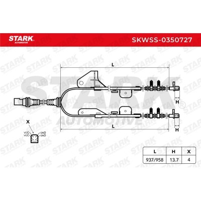 ABS Sensor Stark SKWSS-0350727 SKWSS-0350727 - photo 6